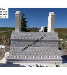 Desenli Mezar - Midyat Mezar Taşı Modeli Desenli Mezar - Midyat Mezar Taşı Modeli