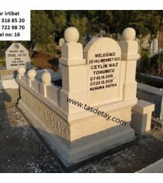 Desenli Mezar Taşı Adana-Ceyhan Mezarlığı Desenli Mezar Taşı Adana-Ceyhan Mezarlığı