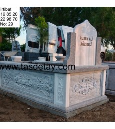 Doğal taş mezar taşı - Mermer mezar taşı Doğal taş mezar taşı - Mermer mezar taşı